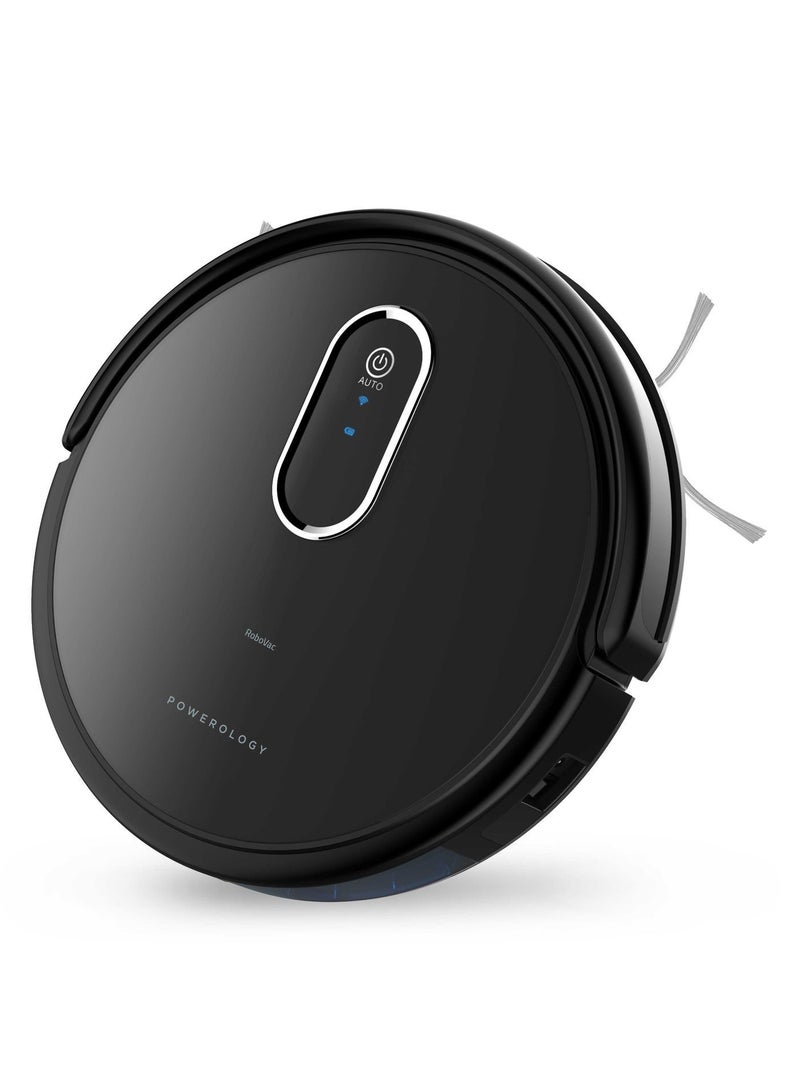 باورولوجي مُنظف روبوتي ذكي مع شفط قوي 2000 باسكال، منظف عميق محمول، 2 ساعة وقت عمل، أوامر صوتية عبر المساعد، فلتر هيبا قابل لإعادة الغسل، سعة سلة 500 مل - Image 1